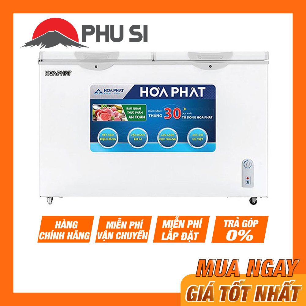 [MIỄN PHÍ GIAO LẮP] HCF 506S2Đ2 - Tủ đông mát Hòa Phát 2 ngăn 2 cánh HCF 506S2Đ2