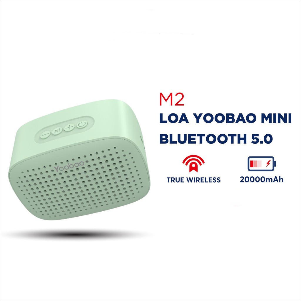 Loa bluetooth 5.0 mini Yoobao M2 hỗ trợ TWS, công suất 3W, pin 12 giờ