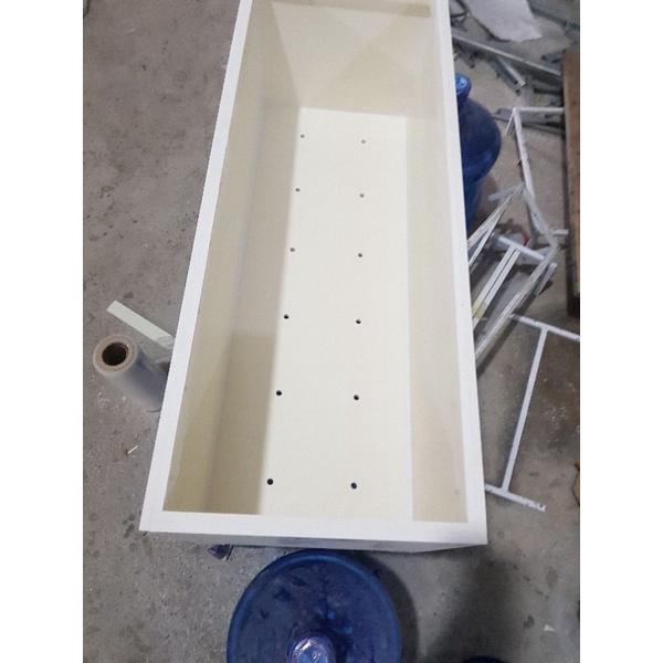 Chậu  80x30x30 composite cao cấp  chân liền màu trắng 0338073163  Lam Kinh Gadren