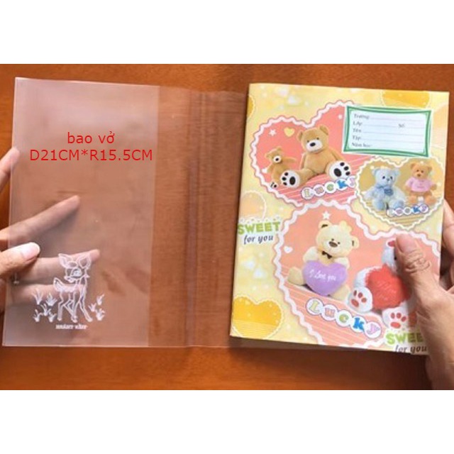 Combo 10 cái bìa kiếng Bao sách vở
