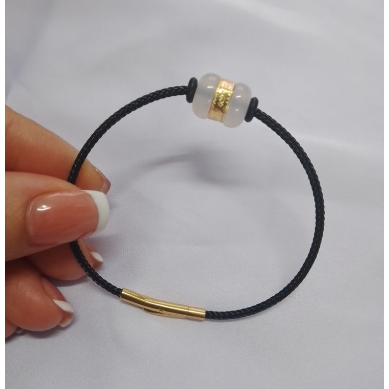 Vòng tay lu thống dát vàng định công danh đầu xuôi đuôi lọt định công danh tài lộc trợ mệnh thủy kim