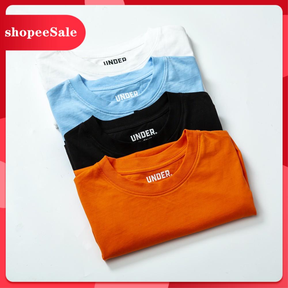 Áo Phông Trơn Unisex UNDER Basic Tee Áo Thun Tay Lỡ Nam Nữ Oversize Phom Rộng Nhiều Màu