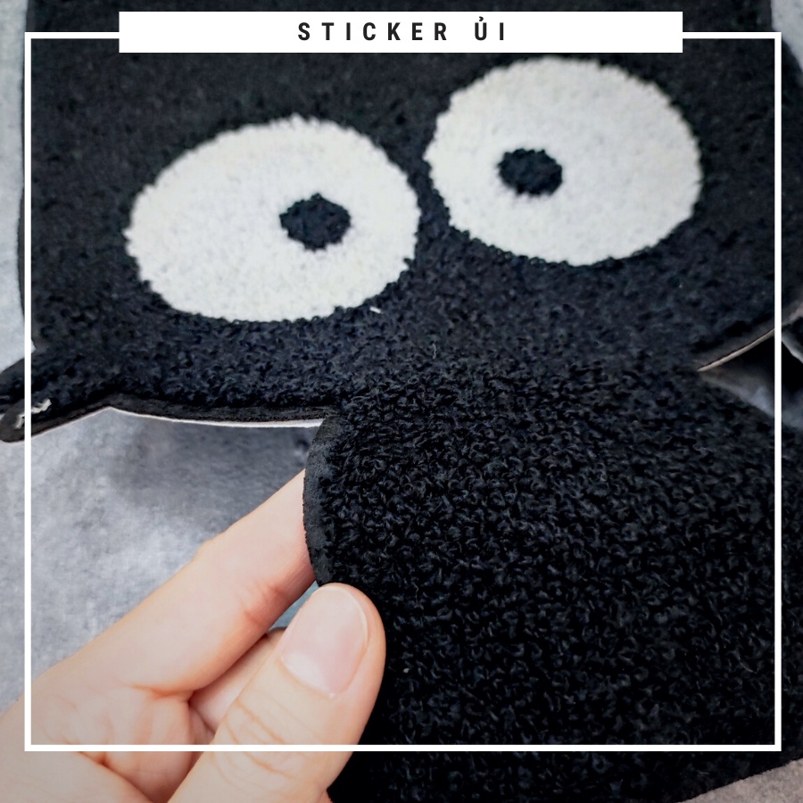 Sticker ủi áo Cao cấp - CÓ SẴN KEO ỦI - sticker vải dùng làm miếng vá áo, phụ kiện trang trí quần áo, balo, giày, nón