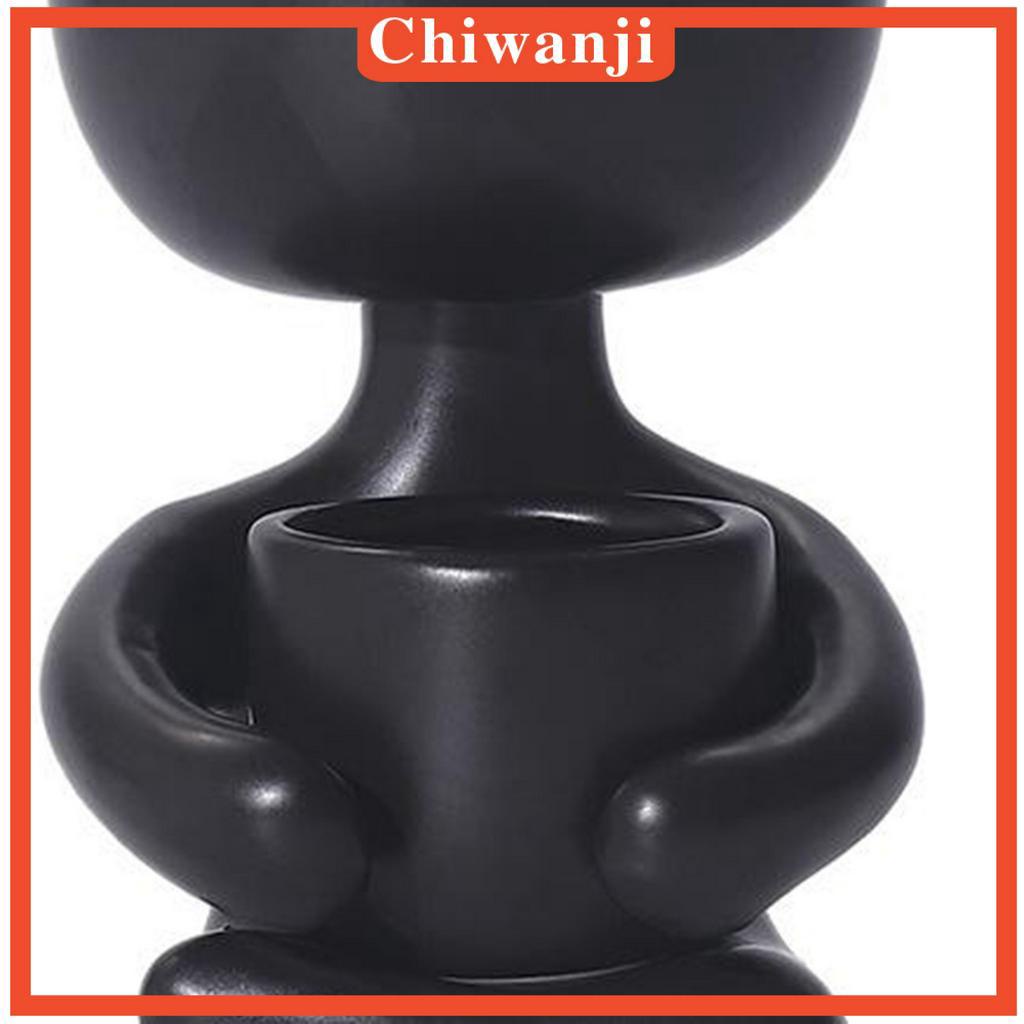 Chậu hoa hình người bằng gốm sáng tạo