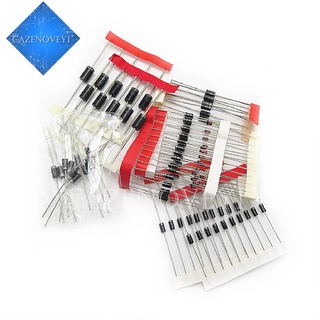 Bộ 100 linh kiện điện tử 1n4148 1n4007 1n5819 1n5399 1n5408 1n5822 fr107 fr207,8 giá trị