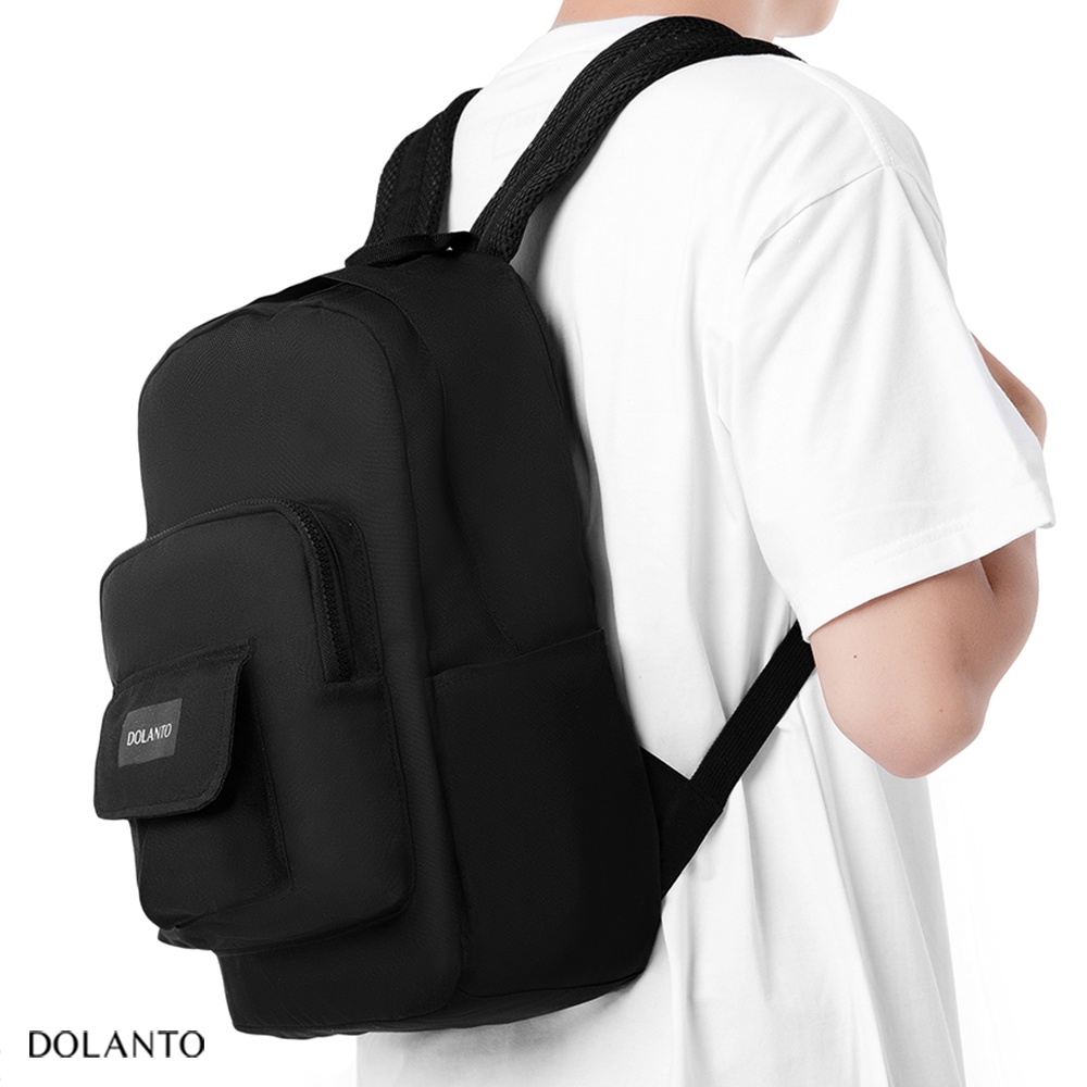 Balo Đẹp Đựng Laptop GLOBAL Vải Canvas Chống Thấm Nước Unisex Nam Nữ Đi Học Đi Chơi DOLANTO.