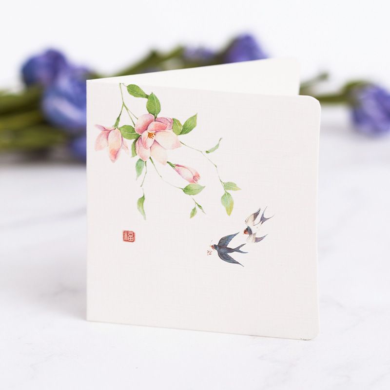 Thiệp quà tặng cảm ơn xinh xắn ghi lời nhắn yêu thương chúc mừng sinh nhật lễ tết năm mới