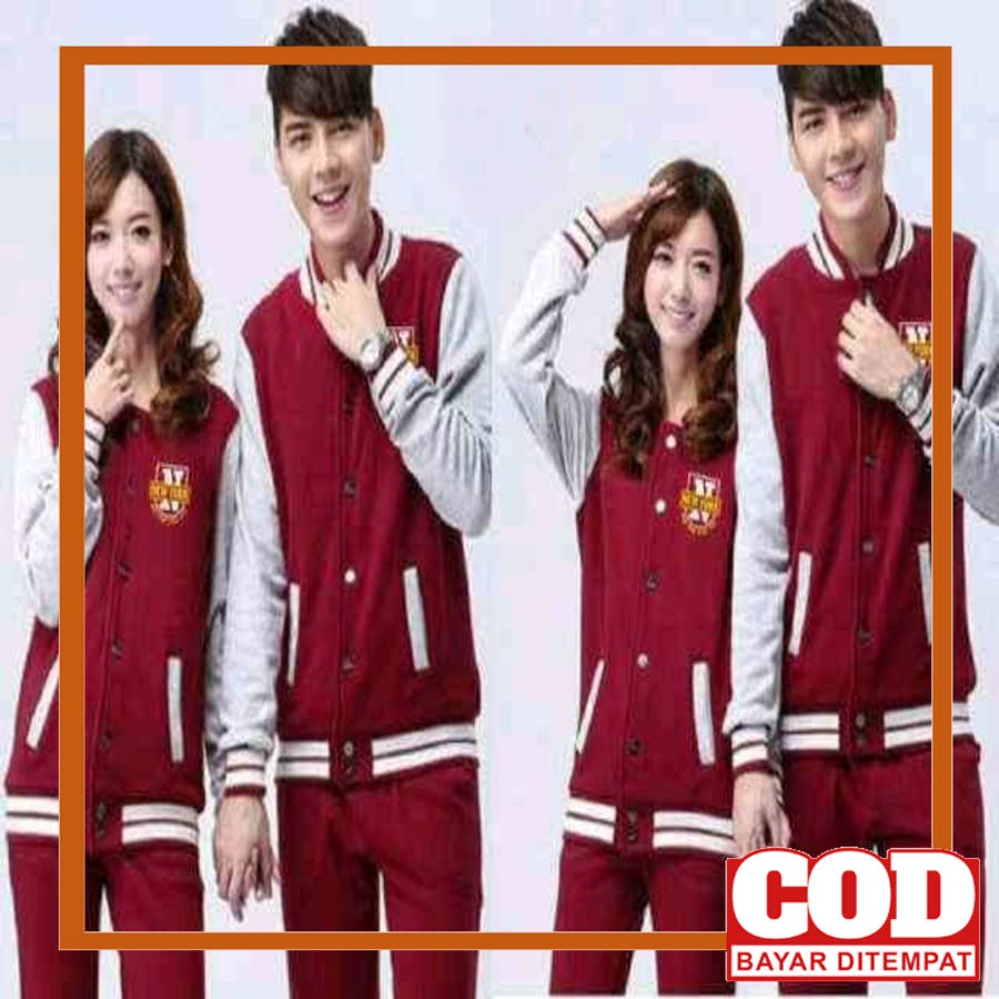 Áo khoác cặp New York Maroon chất liệu chất liệu đặc biệt giá sẵn sàng
