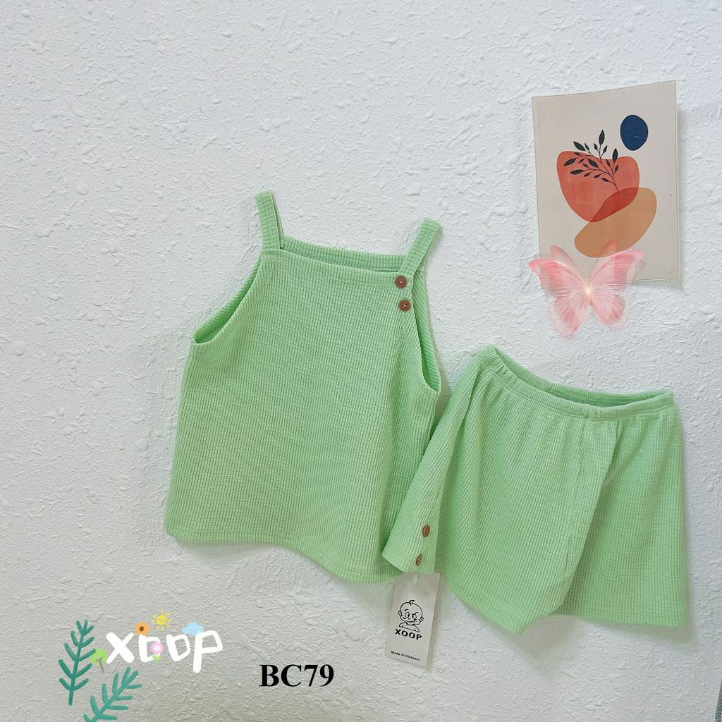 Đồ Bộ 2 dây XOOP chất tổ ong cho bé gái (11-21kg) BC79,Bộ thời trang quần áo trẻ em  Shop Phúc Yến