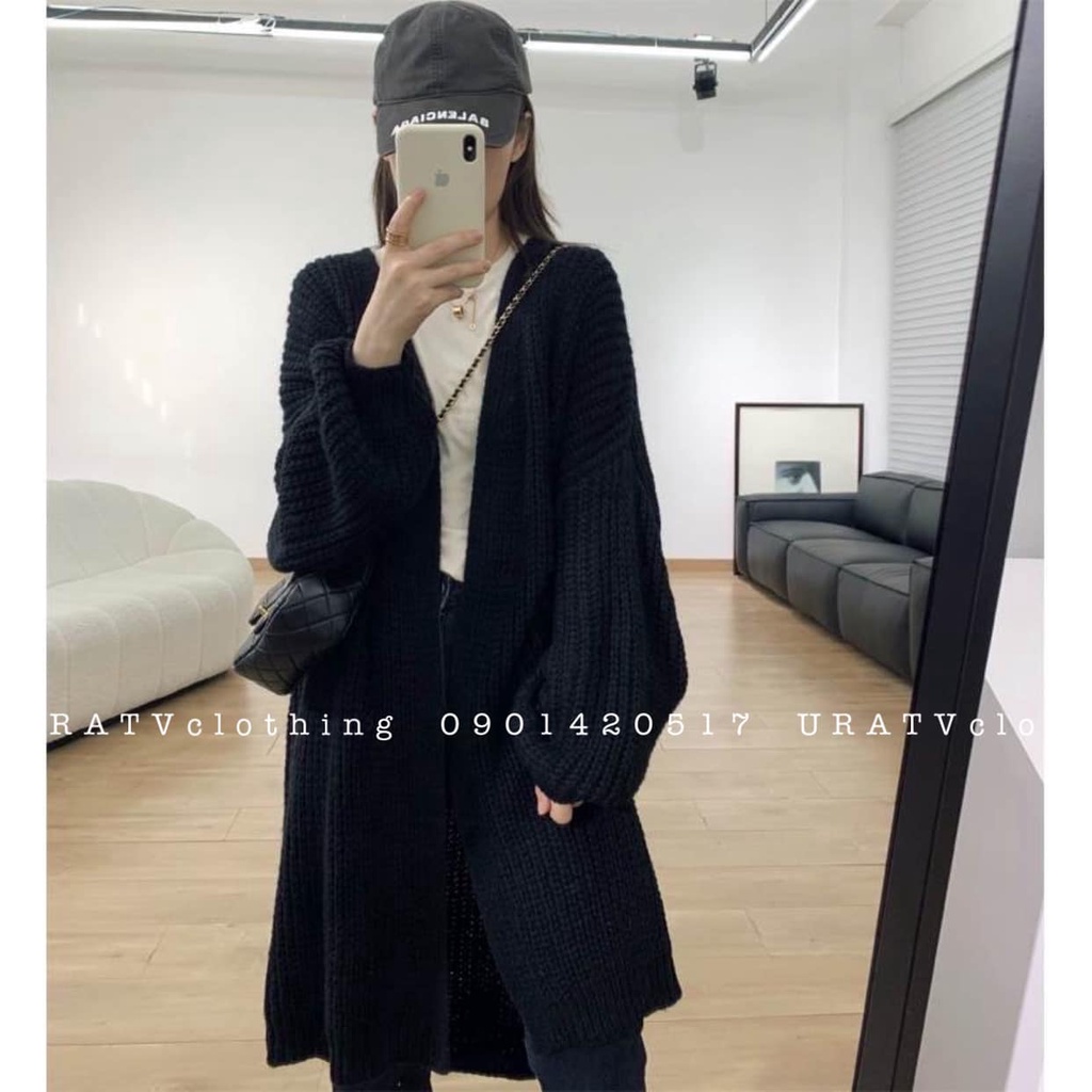 [FREESHIP-ẢNH THẬT] Áo cardigan form dài 235