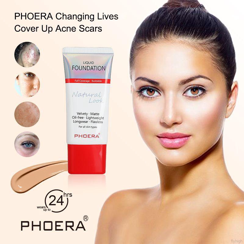 Phoera Foundation Cream 12 Colors Long Lasting | WebRaoVat - webraovat.net.vn