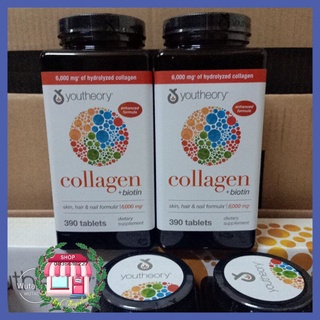 Viên Uống Youtheory Collagen Advanced 390 Viên collagen Type 1,2&3 - Mẫu mới
