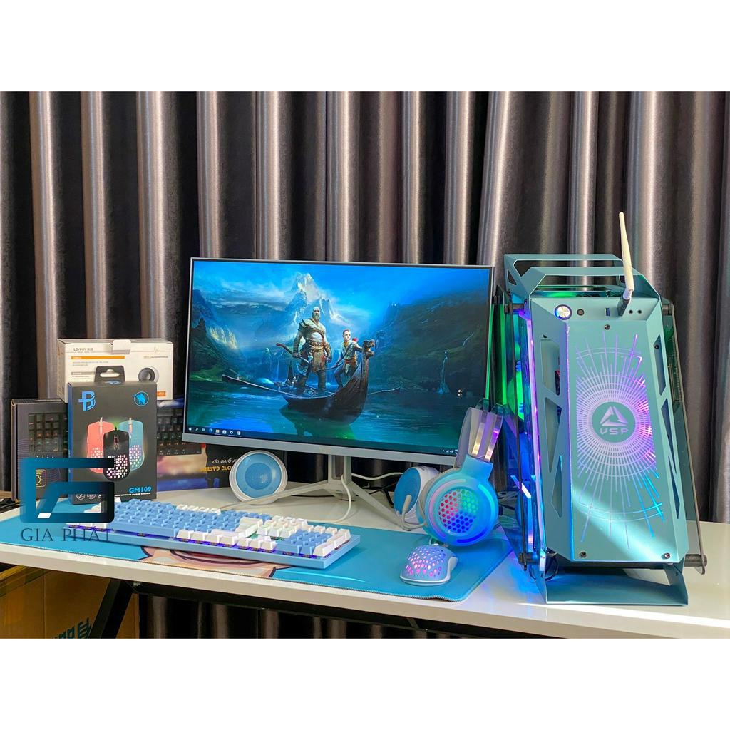 FULL BỘ PC GAMING XANH - Chiến Game Online và làm việc Photoshop, lướt net, xem phim, Game Audition, Liên minh,...