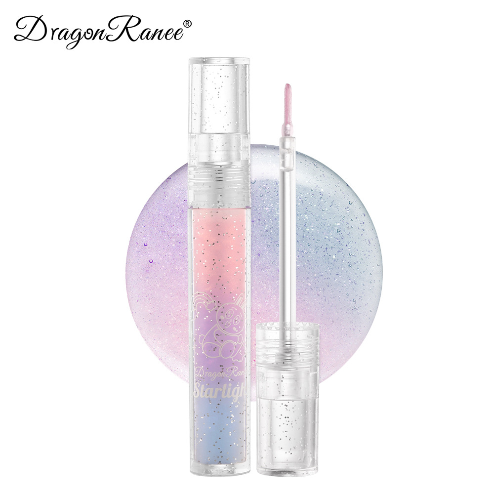 Lipstick 3-color Gradient Transparent Lip Glue Glaze Lip Oil Glass Lip Pearlescent Bright Moisturizing Doodle Lip Superposition Red | BigBuy360 - bigbuy360.vn