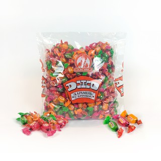 Kẹo trái cây nhập khẩu Mini JOE chính hãng của hãng kẹo Slavyanka từ Nga - gói 1000g - HSD: 12 tháng