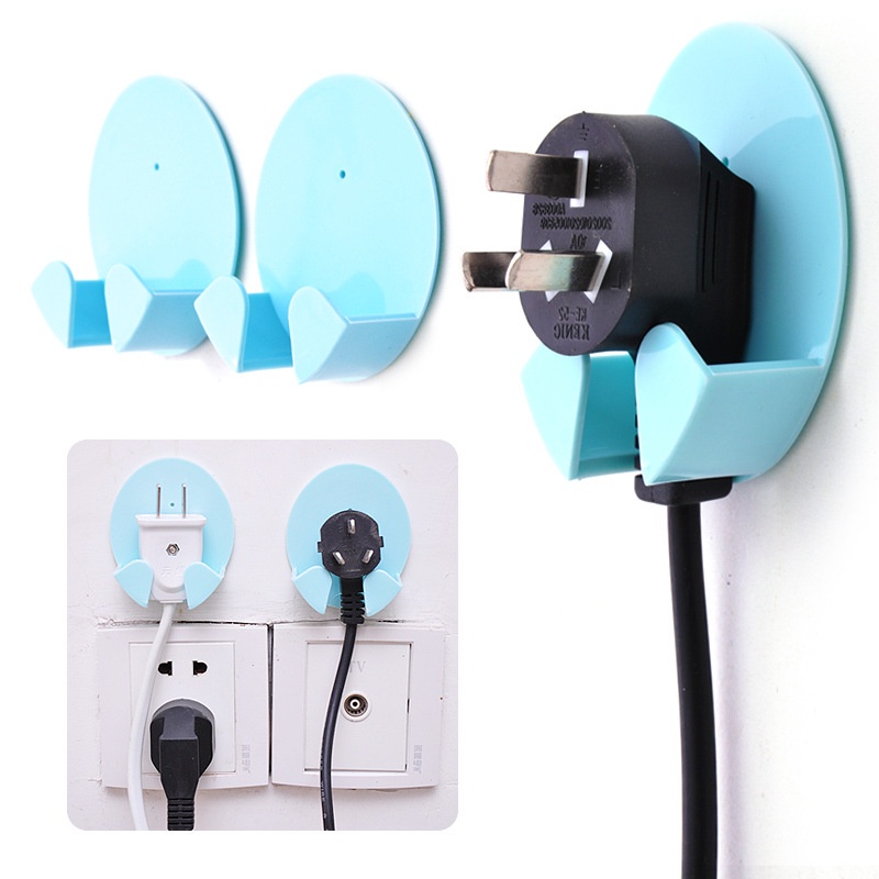 Set 2 Móc Treo Đồ Dán Tường Tiết Kiệm Không Gian Cho Nhà Bếp / Nhà Tắm Giá Đỡ