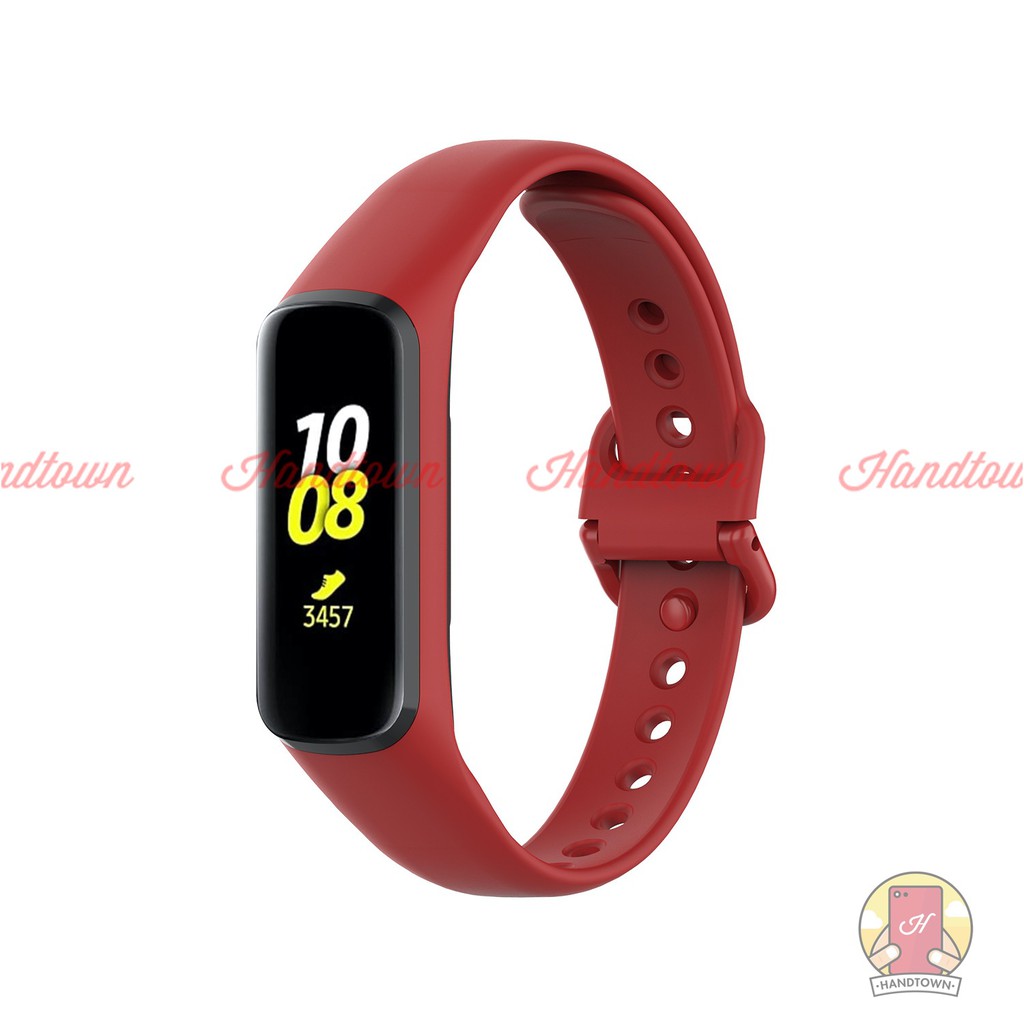 Dây đeo silicon thay thế cho đồng hồ vòng đeo tay thông minh Samsung Galaxy Fit 2 Fit2 SM-R220 cao su