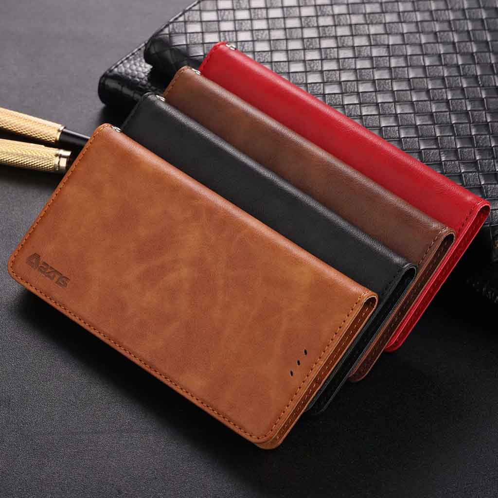 Bao da nắp gập kèm ví bảo vệ điện thoại Samsung Galaxy A6+ A7 A8+ A9 A6 A6s A8+ A8s