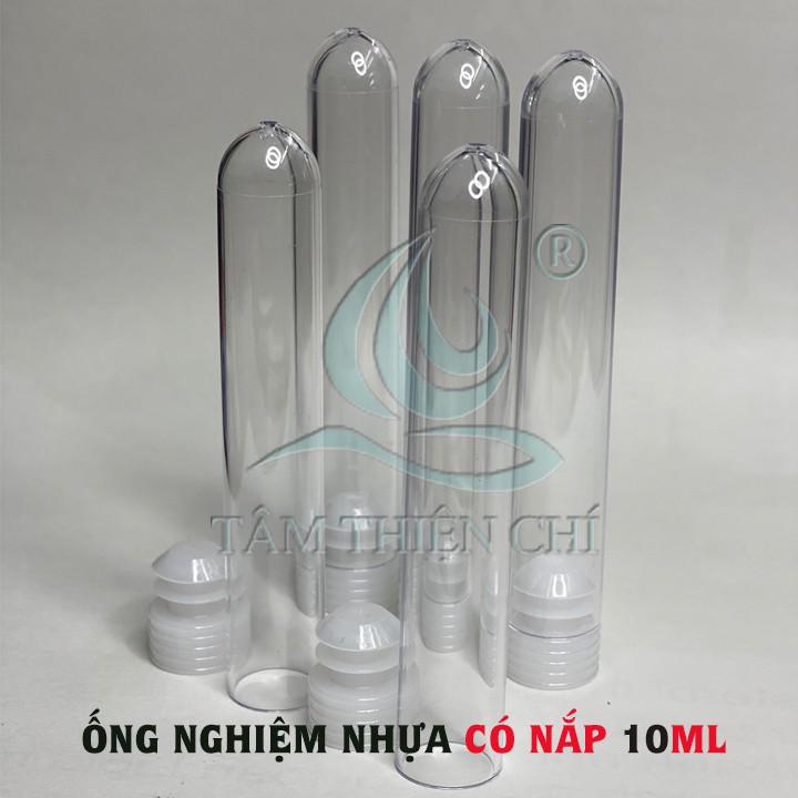 Ống nghiệm nhựa lưu mẫu màu trắng 10ml (16x100mm) có nắp đậy túi 20 cái