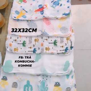 Khăn xô che miệng bình nuôi scoby trà kombucha