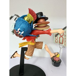 Mô hình One Piece : Luffy đội 3 mũ 3 anh em
