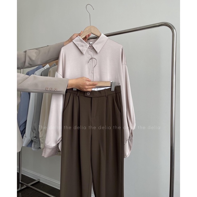 SƠ MI LỤA BÒNG KÈM DÂY 282