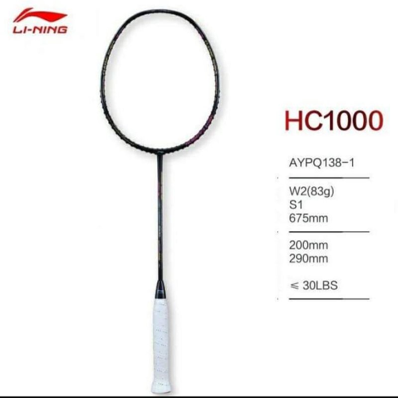 Vợt cầu lông Li-ning. Flypower các mã.. giá sale các mã Li-Ning Hc1000. Hc1200. Hc1250.Flypower  800 tặng kèm cước  65ti