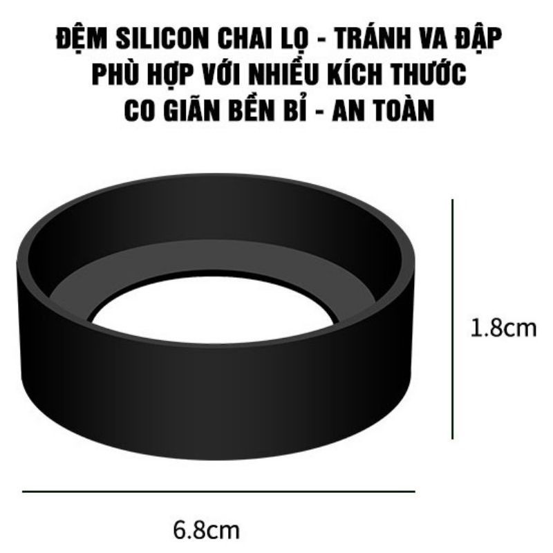 Đệm Cao Su Cho Chai Thủy Tinh Tròn - Kích Thước 6.8 x 1.8 cm