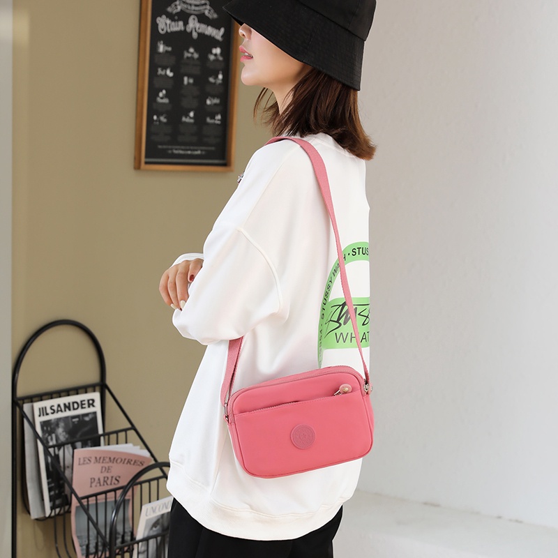 Túi Đeo Chéo Oxford In Họa Tiết Phong Cách Hàn Quốc Mới