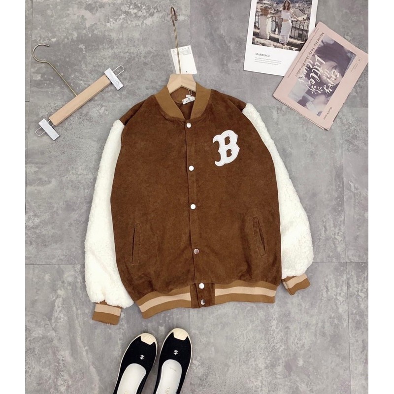 ÁO KHOÁC B NHUNG TĂM PHỐI TAY LÔNG | BigBuy360 - bigbuy360.vn