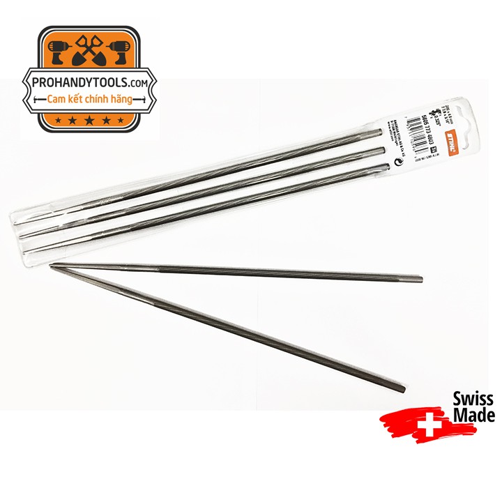 Dũa máy cưa xích STIHL chính hãng. Swiss Made - VĨ 3 CÂY