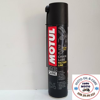 Chai xịt bảo dưỡng sên Motul C4 Chain Lube 400ml