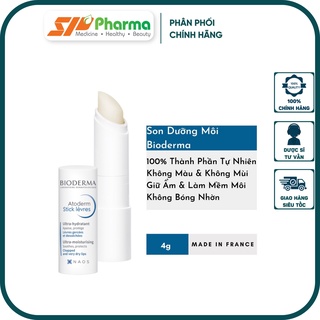 Son Dưỡng Môi Bioderma Atoderm Stick Lèvres không màu, dưỡng ẩm, căng bóng cho môi khô 4g