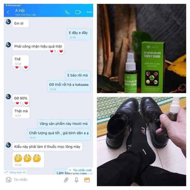 Xịt khử mùi hôi chân Thiên Y Khang