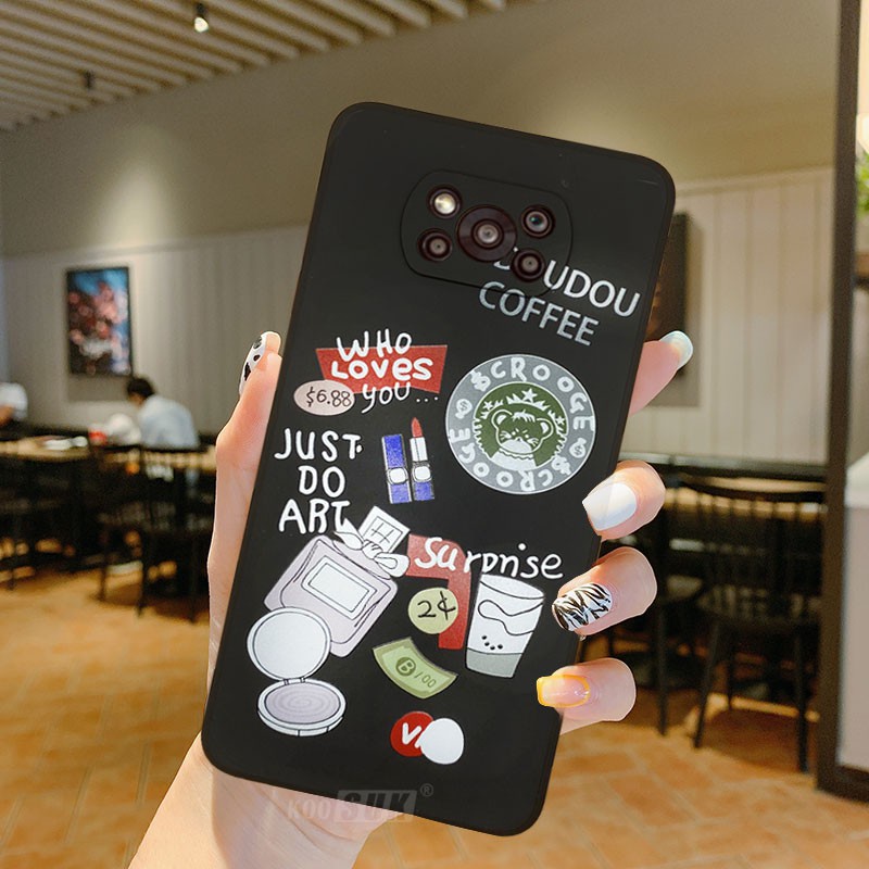 Ốp điện thoại KOOSUK silicone dẻo bảo vệ ống kính camera hoạt hình dành cho POCO X3 NFC POCOPHONE M3 PRO M5S