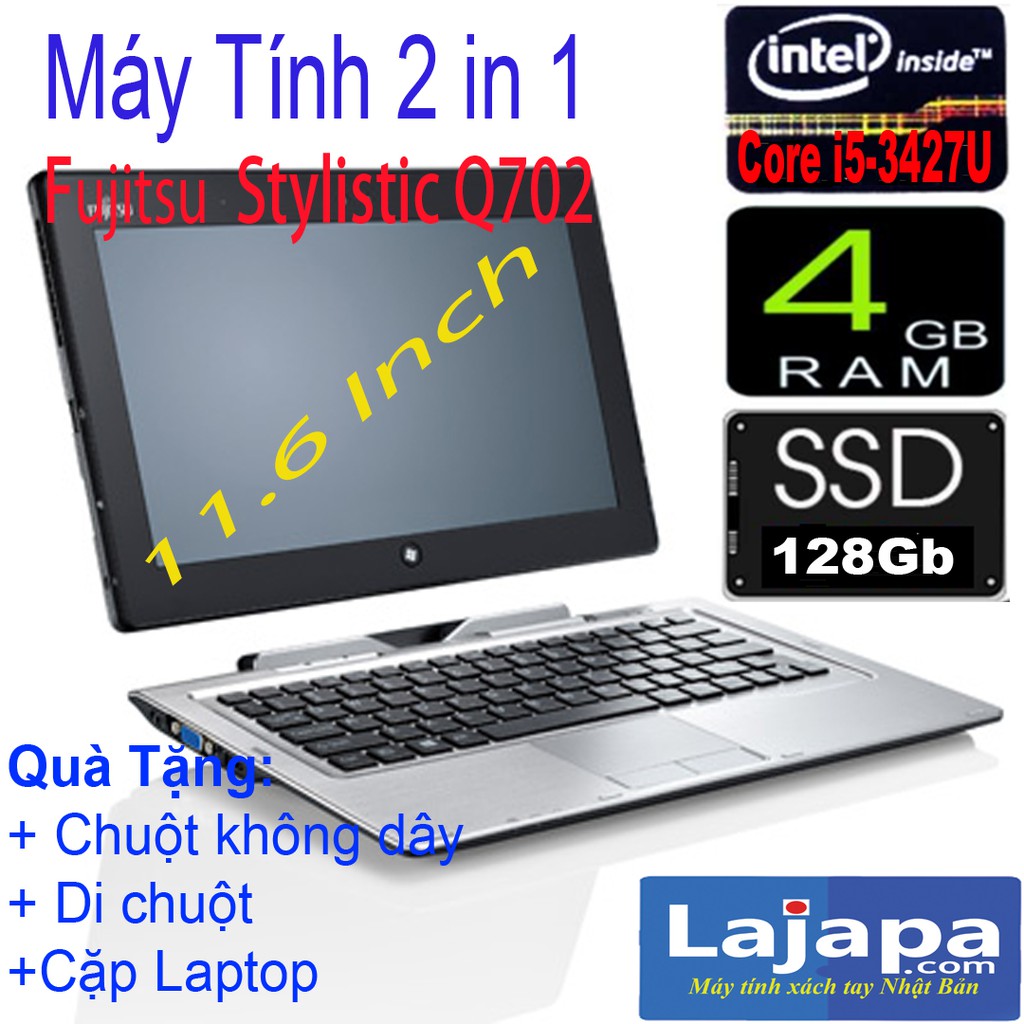 FUJITSU STYLISTIC Q702 Laptop 2in 1 Hàng Xách Tay Nhật