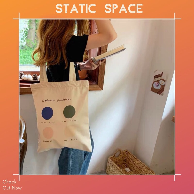 TÚI TOTE BAG VINTAGE - STATIC SPACE