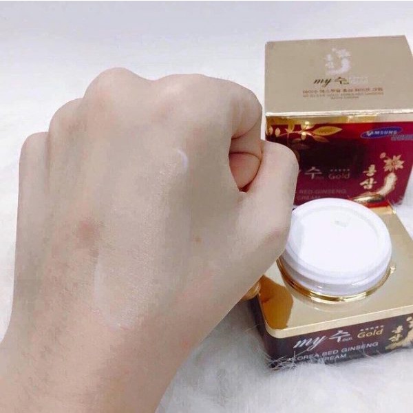 Kem Dưỡng Da Hồng Sâm My Gold Trắng Da Giảm Nám Tàn Nhang Ngày Đêm Red Ginseng Aqua Wrinkle 50ml - Khongcoson