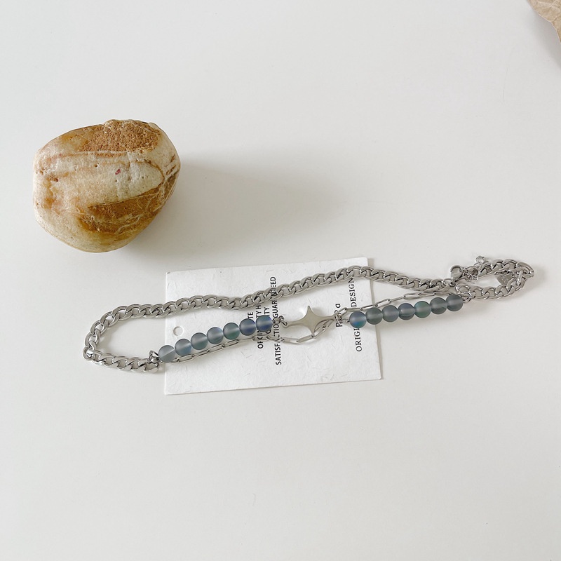 Vòng cổ chuỗi hạt thay đổi màu sắc phong cách cổ điển thời trang