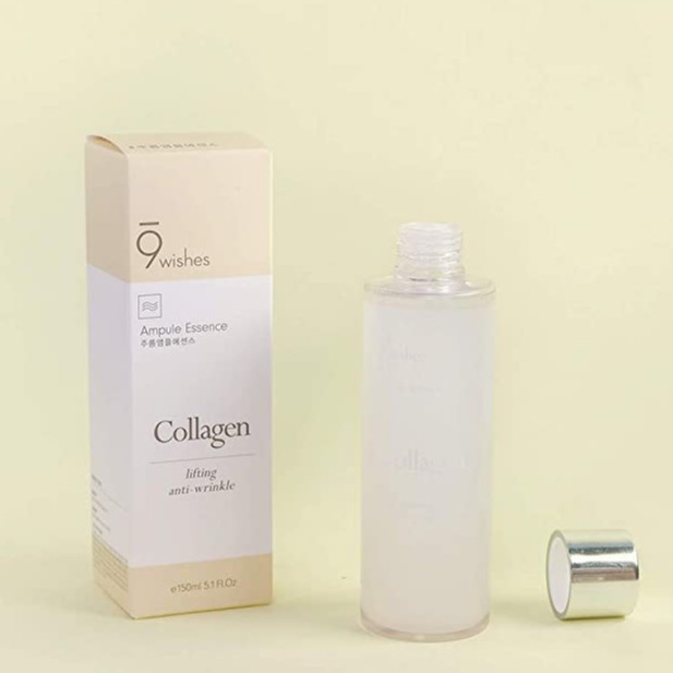 Tinh Chất Cấp Ẩm, Giảm Nếp Nhăn Da 9Wishes Collagen Ampule Essence 150ml