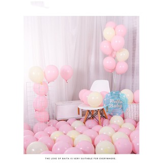 Set 30 quả bóng cao su màu Pastel