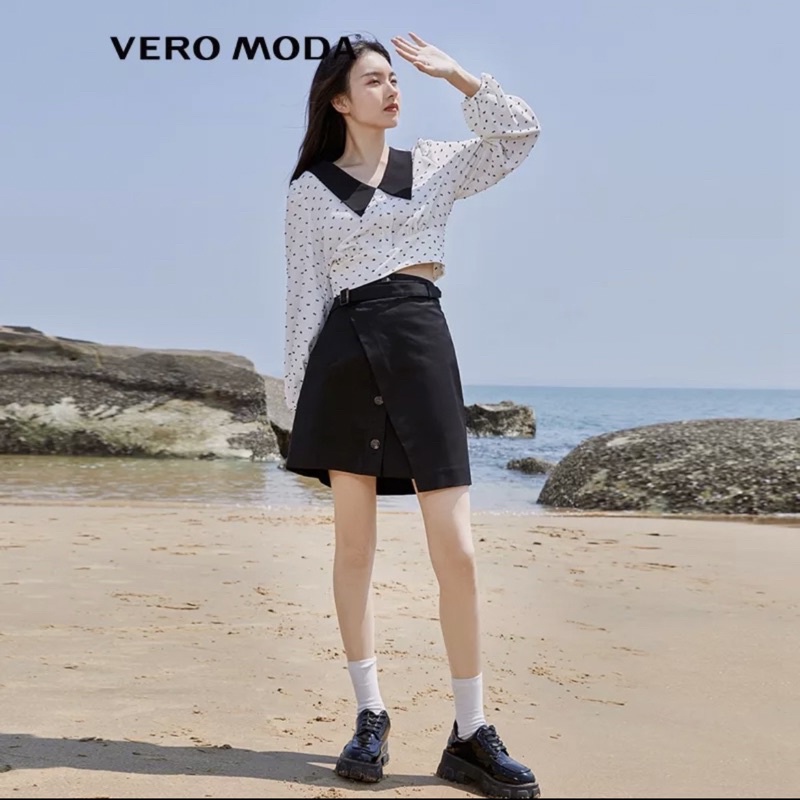 Chân Váy Vero Moda bất đối xứng màu đen