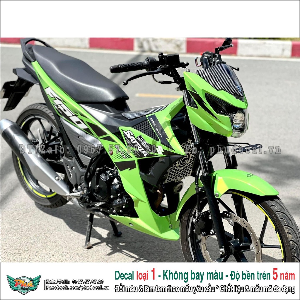 Tem rời Satria xanh đen trắng (2)