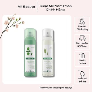  Dầu gội khô Klorane Dry Shampoo chuẩn nội địa Pháp 150ml giúp tóc sạch và tơi mềm ngay lập tức - Mii Beauty 