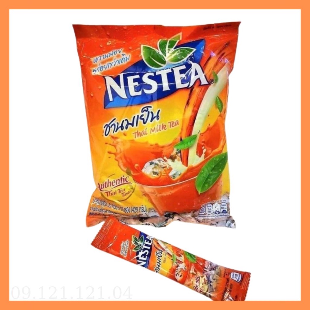 (HT) Trà sữa nestea/Trà Sữa Nestea Đỏ Thái Lan 13 Gói Nhỏ Bên Trong