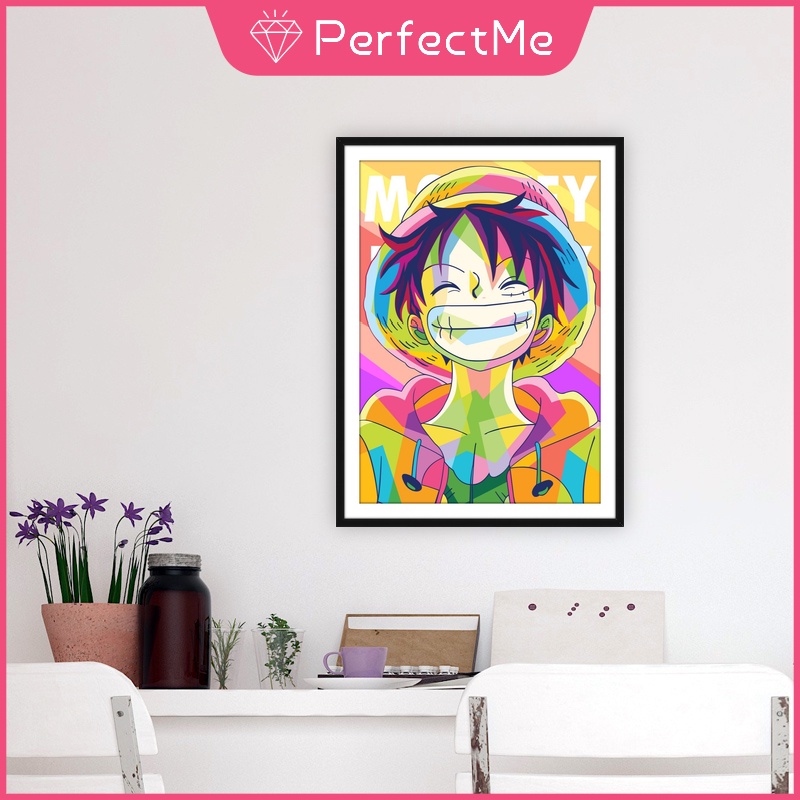 Bộ tranh đính đá 5D họa tiết hoạt hình One Piece độc đáo DIY