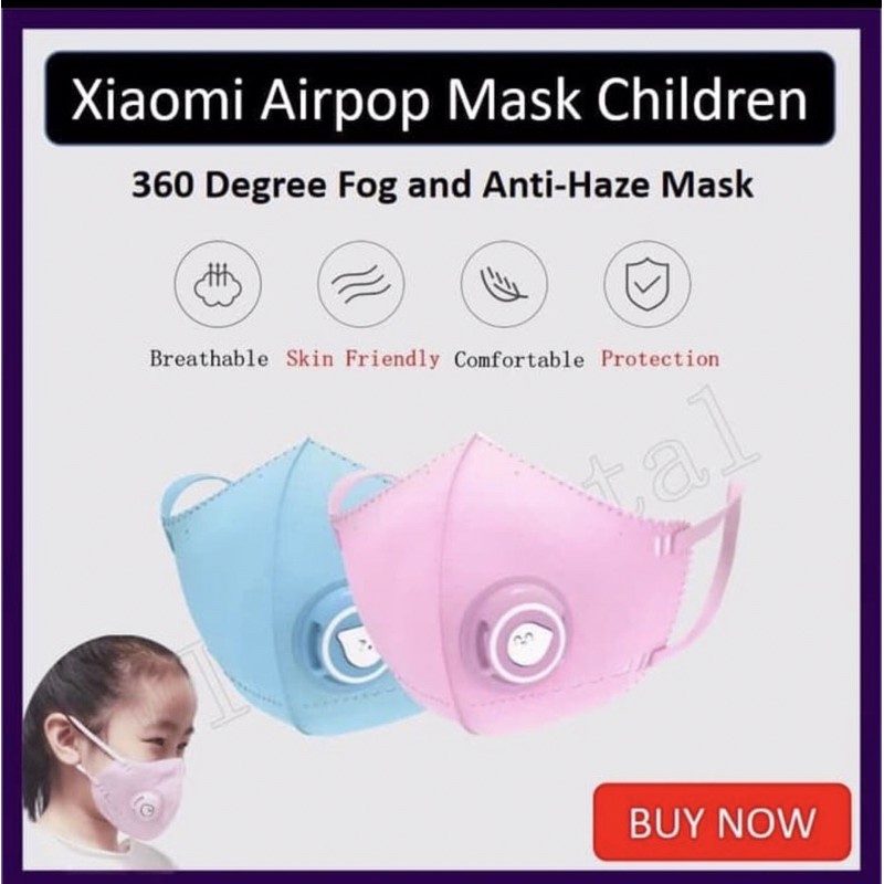 (hàng Mới Về) Khẩu Trang Xiaomi Airpop Cho Bé