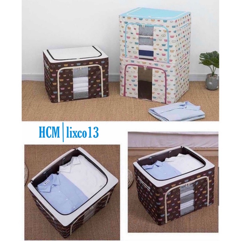 Hộp Vải Đựng Quần Áo Khung Thép, Đựng Chăn Màn, Đồ Chơi, Sắp Xếp Không Gian