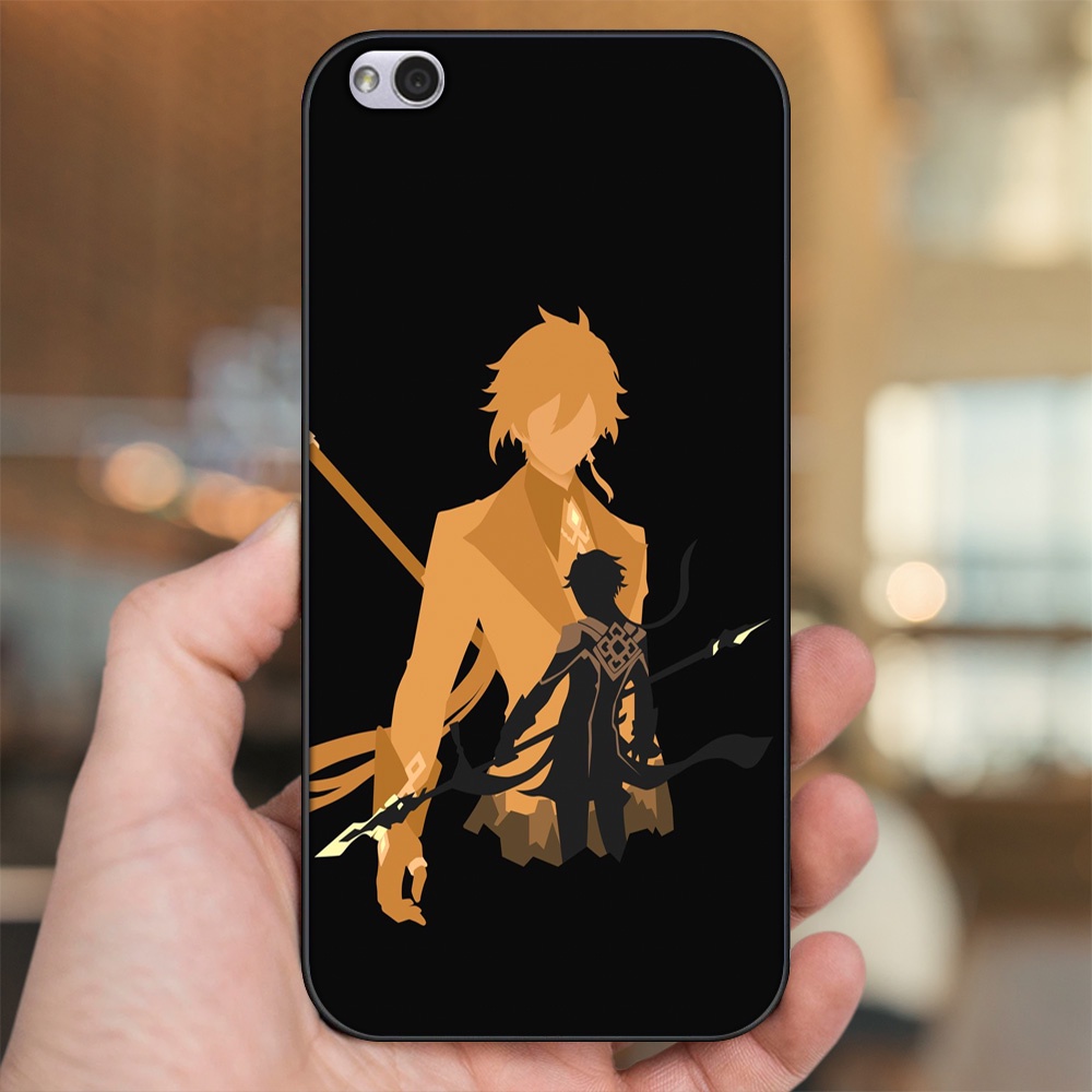 Ốp lưng Xiaomi Redmi 5A viền đen in hình Zhongli Genshin Impact