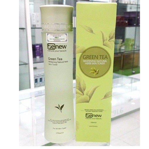 BENEW GREEN TEA TONER Nước hoa hồng trà xanh ngừa mụn trắng da Hàn quốc cao cấp 150ml/Chai